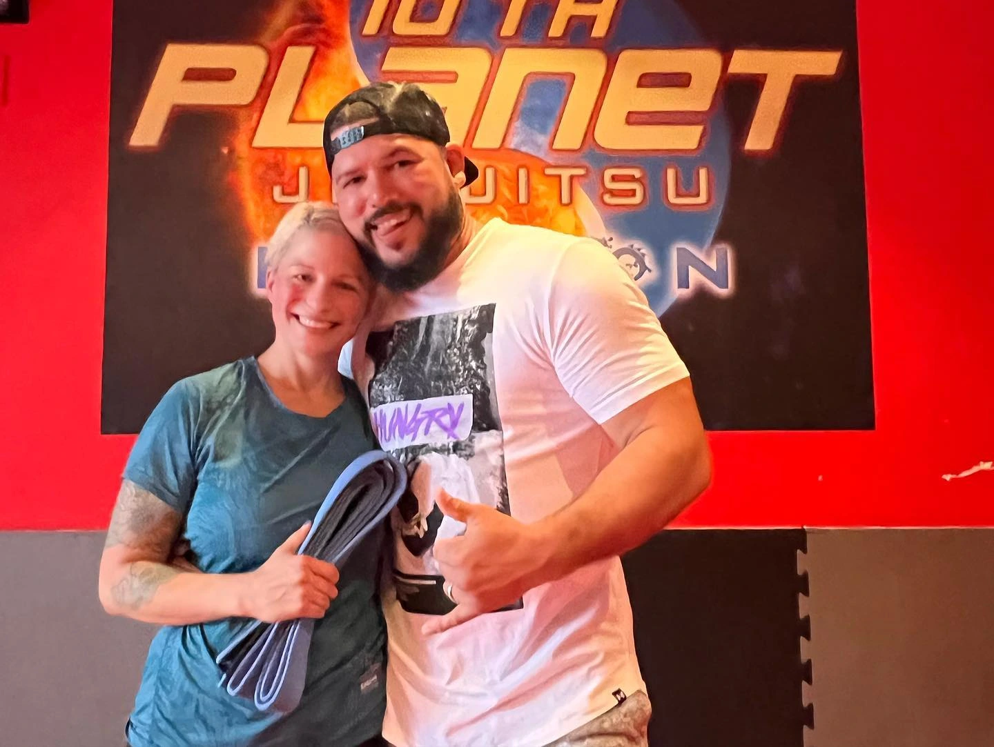 Muay Thai kick on heavy bag