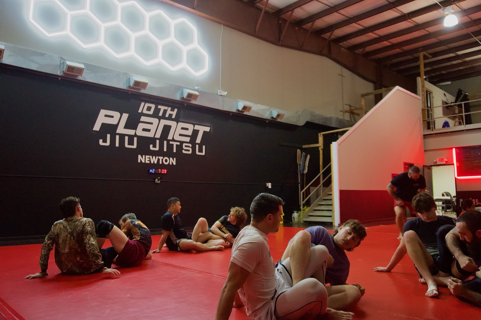 Adult no-gi jiu-jitsu training at 10th Planet Newton